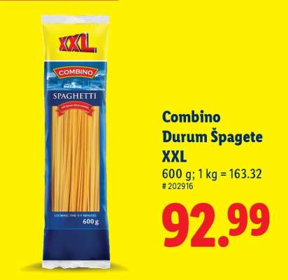 Combino Durum špagete XXL