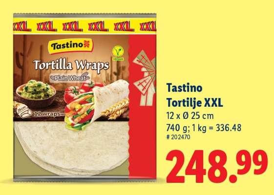 Tastino Tortilje XXL