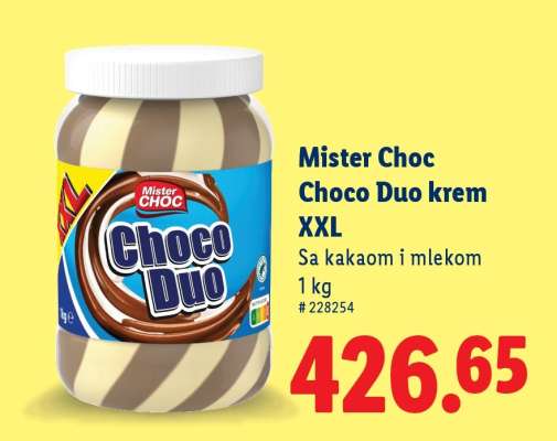 Mister Choc Choco Duo krem XXL