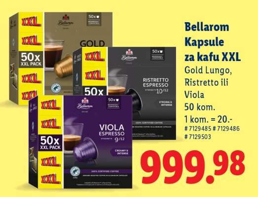 Bellarom Kapsule za kafu XXL