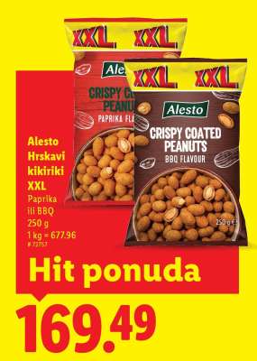 Alesto hrskavi kikiriki XXL