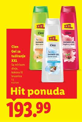 Cien Gel za tuširanje XXL