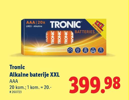 Tronic Alkalne baterije XXL