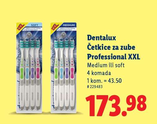 Dentalux Četkice za zube Professional XXL
