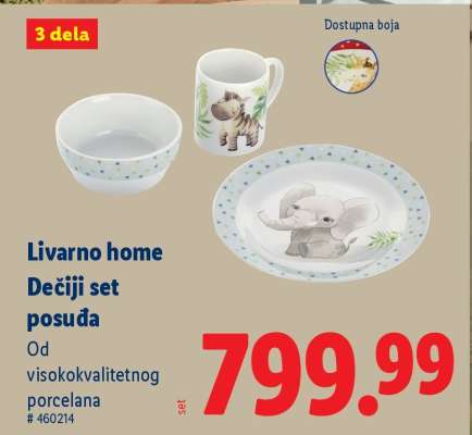 Livarno home Dečiji set posuđa