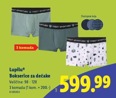 Lupilu® Bokserice za dečake