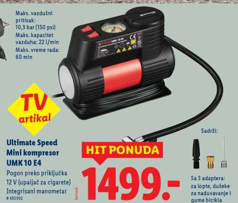 Ultimate Speed Mini kompresor UMK 10 E4