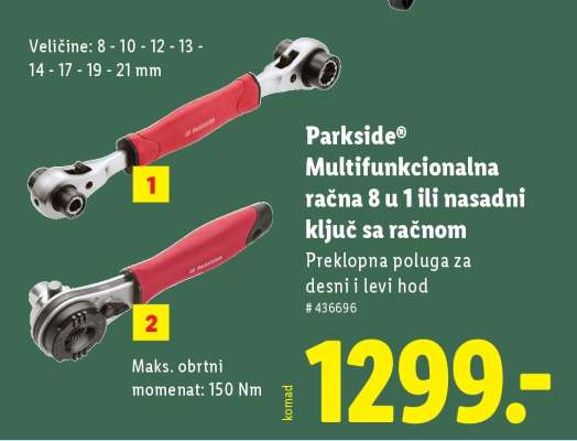 Parkside Multifunkcionalna račna 8 u 1