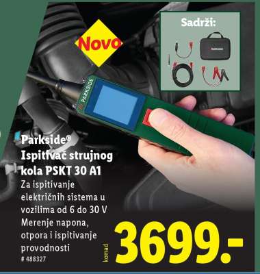Parkside Ispitivač strujnog kola PSKT 30 A1