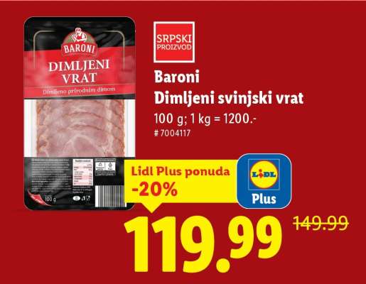 Baroni Dimljeni svinjski vrat