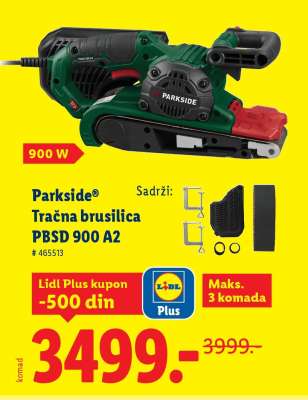 Parkside Tračna brusilica PBSD 900 A2