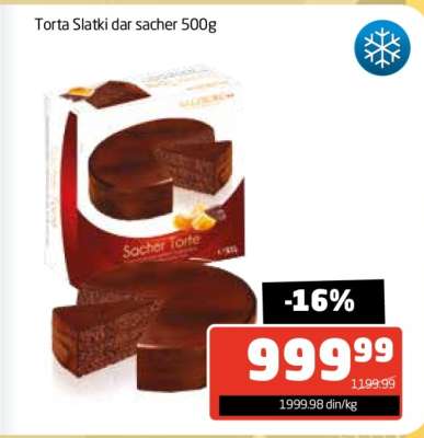 Torta Slatki dar sacher 500g