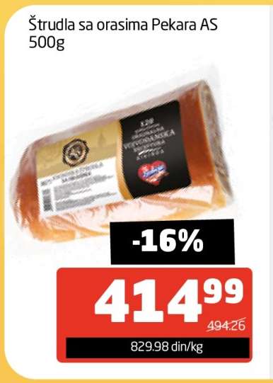Štrudla sa orasima Pekara AS 500g