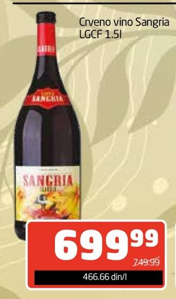 Crveno vino Sangria LGCF 1.5l