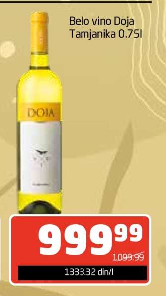Belo vino Doja Tamjanika 0.75l