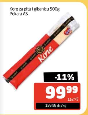 Kore za pitu i gibanicu 500g Pekara AS
