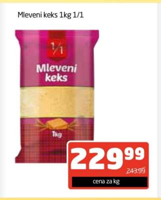 Mleveni keks 1kg 1/1