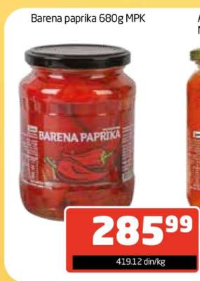 Barena paprika 680g MPK
