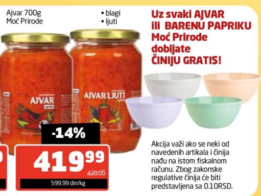 Ajvar 700g Moć Prirode