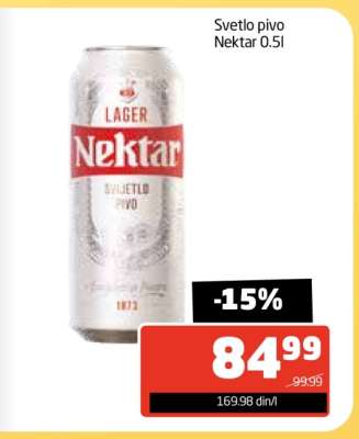 Svetlo pivo Nektar 0.5l