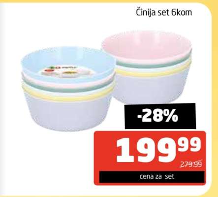 Činija set 6kom