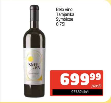 Belo vino Tamjanika Symbiose 0.75l