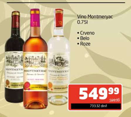 Vino Montmeryac 0.75l