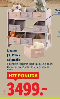 Livarno Polica za igračke