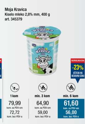 MOJA KRAVICA KISELO MLEKO