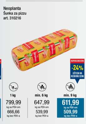 Neoplanta Šunka za pizzu