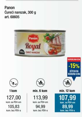 Panon Ćureći narezak, 300 g