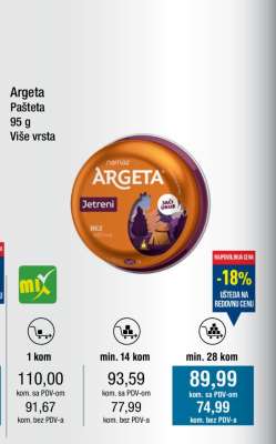 ARGETA PAŠTETA