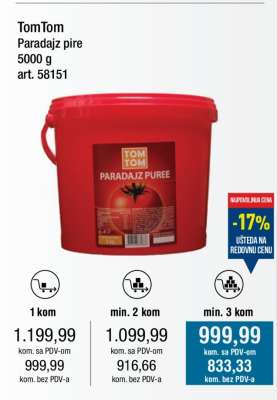 TomTom Paradajz pire 5000 g