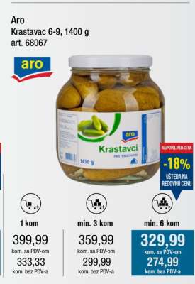 Aro Krastavac 6-9, 1400 g