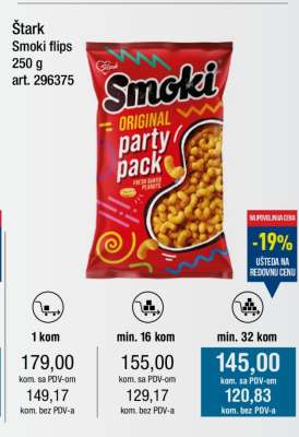 Štark Smoki flips 250 g