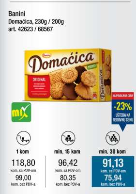 Banini Domaćica, 230g / 200g