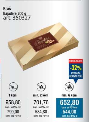 Kraš Bajadere 200 g