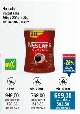 Nescafe Instant kafa