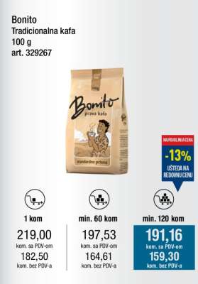 Bonito Tradicionalna kafa