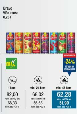 Bravo Više ukusa 0,25 l