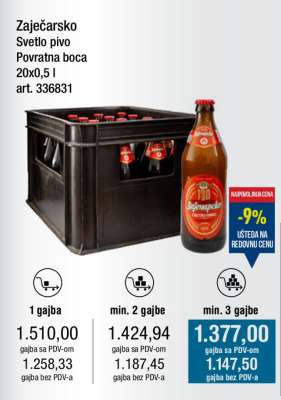 Zaječarsko Svetlo pivo