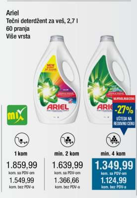 Ariel Tečni deterdžent za veš