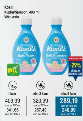 Kosili Kupka/Šampon, 400 ml