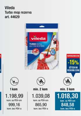 Vileda Turbo mop rezerva