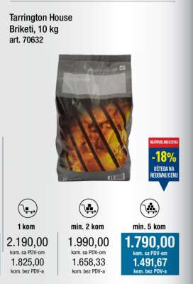 Tarrington House Briketi, 10 kg