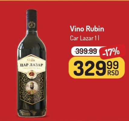 Vino Rubin - Car Lazar 1L