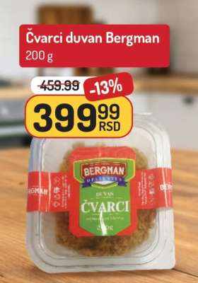 Čvarci duvan Bergman 200g