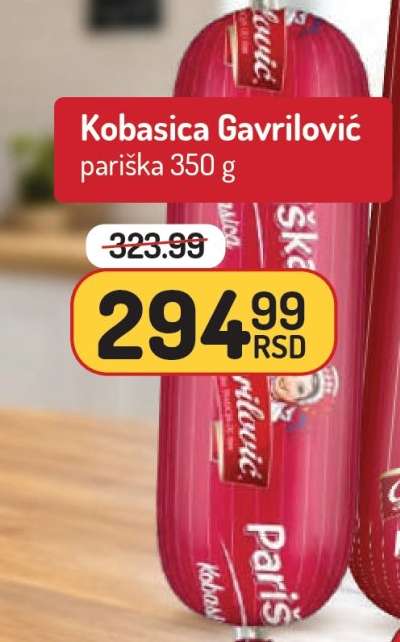 Kobasica Gavrilović Pariška 350 g