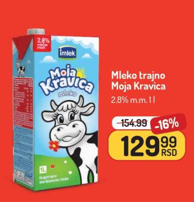 Mleko trajno Moja Kravica