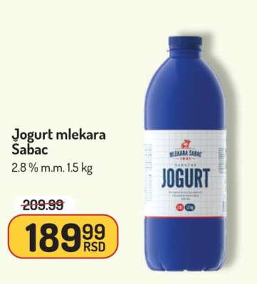 Jogurt mlekara Sabac